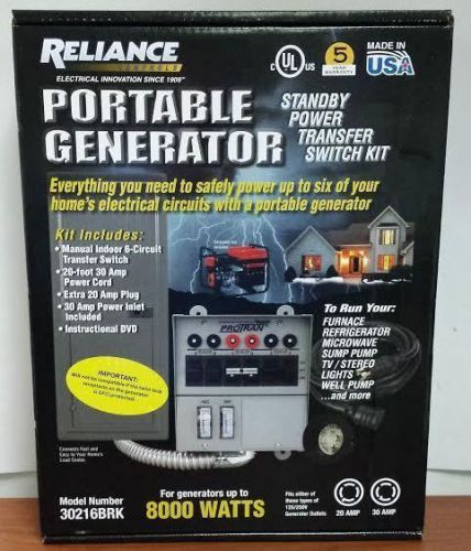 Reliance 30216BRK Standby Power Transfer Switch Kit