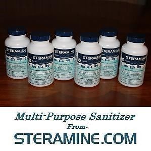 Master case of 72 bottles - steramine sanitizer sanitizing 150 tablets ea bottle for sale