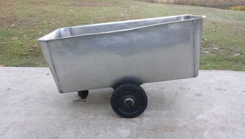 Stainless Steel &#034;Sausage&#034; Tub Cart Commercial Kitchen or Butcher Shop Equipment