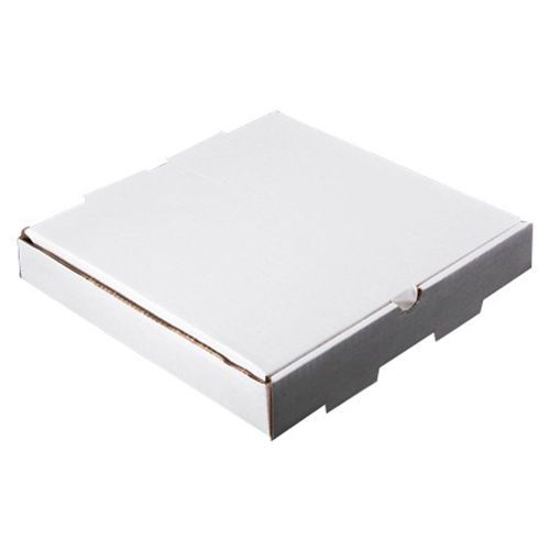 White Corrugated Pizza Box - 10&#034; x 10&#034; x 2&#034; - 50 per case