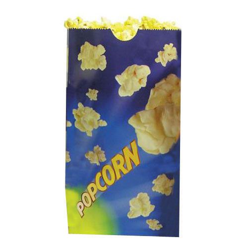 Benchmark USA 41285 Popcorn Butter Bags 85 oz. Blue 100 Count