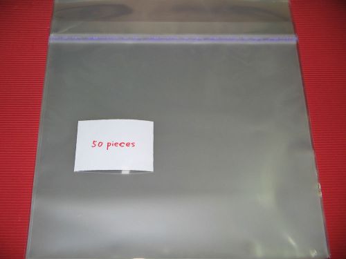 JAPAN 50 RESEALABLE PLASTIC OUTER SLEEVES BAG  12&#034; RECORD