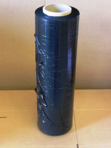 1 roll of 18&#034; x 1500&#039; black blown hand stretch film wrap for sale