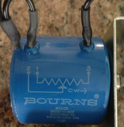 Bourns Power Precision Potentiometer 1-13/16&#034;  5KOHMS 5W 10TURNS