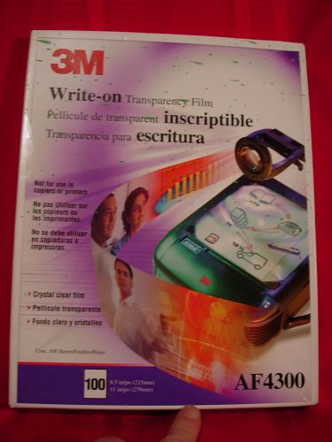 3M WRITE-ON TRANSPARENCY FILM AF4300 (NOT FOR PRINTERS) 60 Sheets