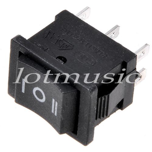 6-pin dpdt on-off-on 3-position snap in boat rocker switch 6a/250v 10a/125v ac for sale