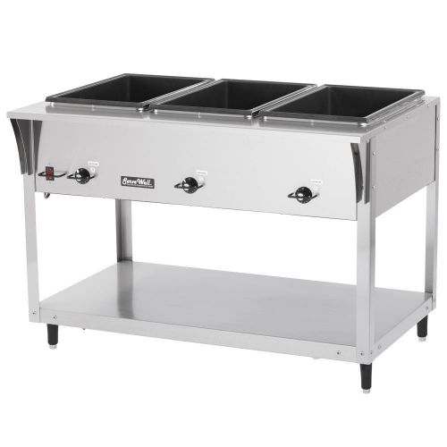 Vollrath 38203 ServeWell SL Electric 3 Well Hot Food Table 120V - Sealed Well