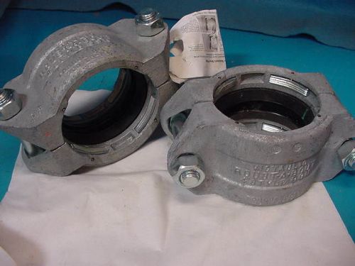 New  4&#034; victaulic roust-a-bout 99 n plain end coupling victaulic 99 galvanized for sale