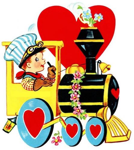 30 Custom Valentine Train Personalized Address Labels