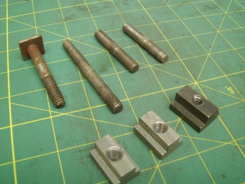 7 MISC 5/16-18 JIG AND FIXTURING STUDS NUTS BOLT #57693