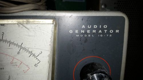 Vintage Heathkit Audio Generator Model IG-72