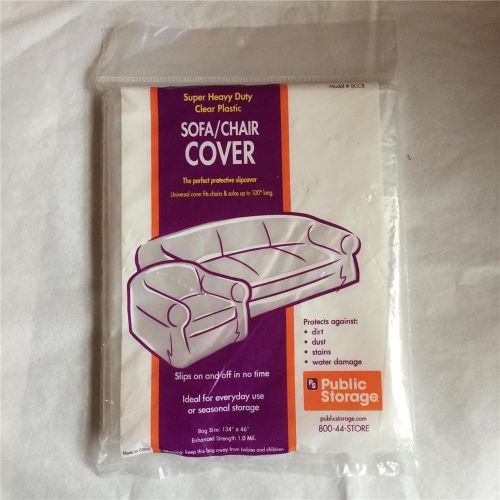Public Storage Plastic Sofa Couch Cover - Moving Storage Bag 134&#034; x 46&#034; 1.0 Mil