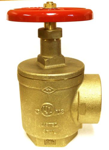 2-1/2&#034; fire hose valve angle female npt x female npt- ul/fm for sale