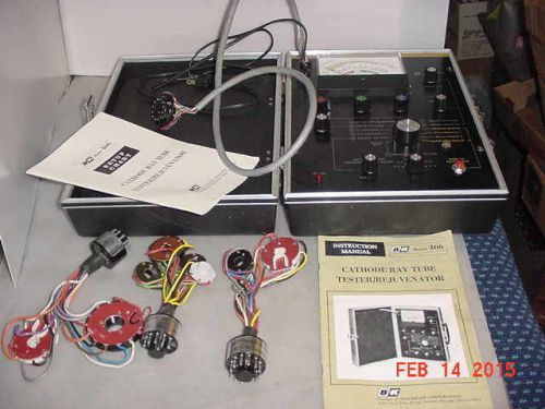 Vintage pro crt tester /rejuvenator-model 466! +a1 probes! commercial/industrial for sale