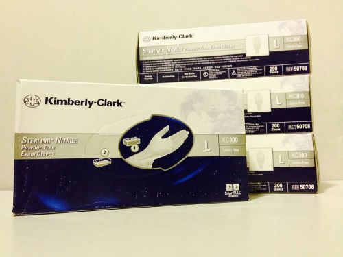 Kimberly Clark Sterling Nitrile Gloves, Large, KC300 (4 boxes)