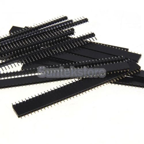 10pcs 40 pin 2.54mm single row male female header strip pcb diy component for sale