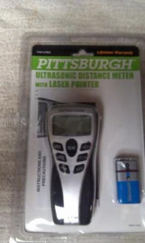 Pittsburgh Ultrasonic Distance Meter with Laser Pointer  Item # 67802