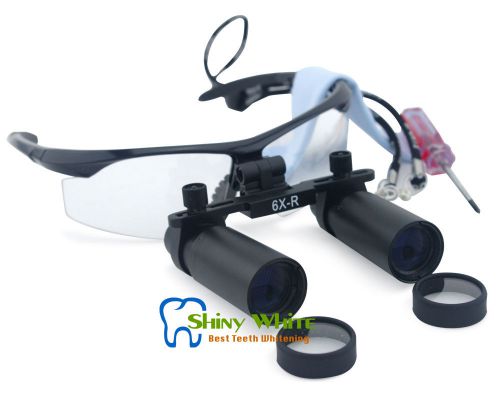 6x dental loupes galilean magnifying 6.0x surgical medical dentistry frame 420mm for sale