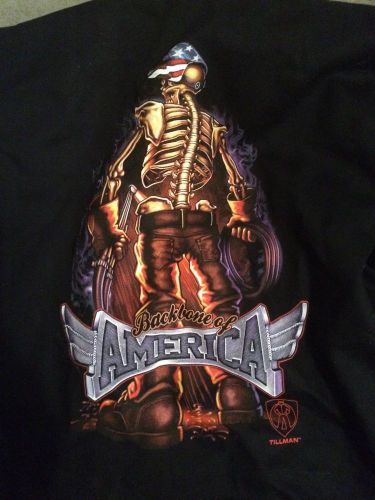 Tillman 9061 Back Bone of America Black Onyx Welding Jacket - XL