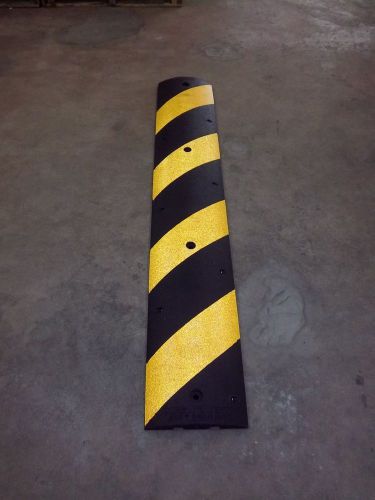 Post guard speed bump, 12x72, black w/yellow tape for sale