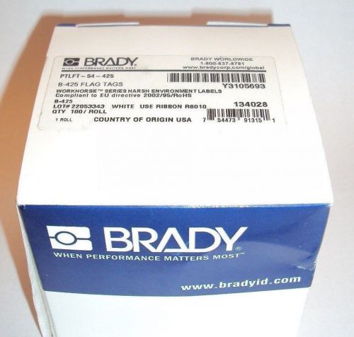 Brady portable thermal labels flag cable tags pc link tls2200 tags ptlft-54-425 for sale