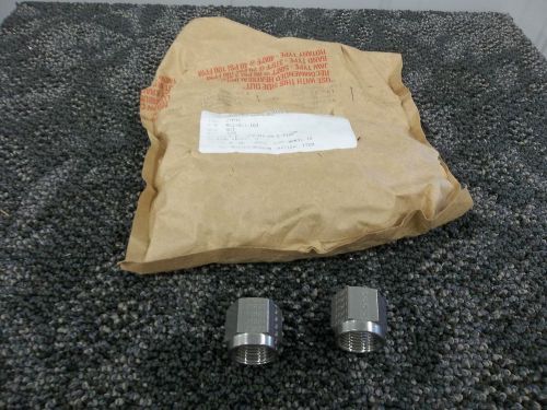 25 PIPE NUT TUBE COUPLING FITTING HYDRAULIC FLUID SS STAINLESS STEEL 3/4&#034; NEW