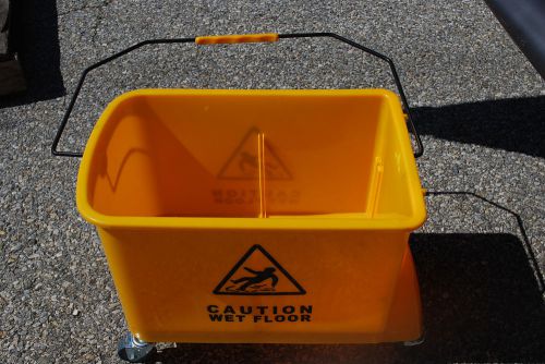 Plastic mop bucket &#034;only&#034; on wheels (#l2517) for sale