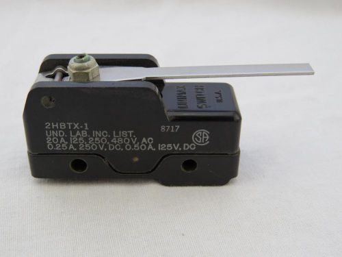 Unimax 2hbtx-1 long lever action  switch , normally open or closed connections for sale