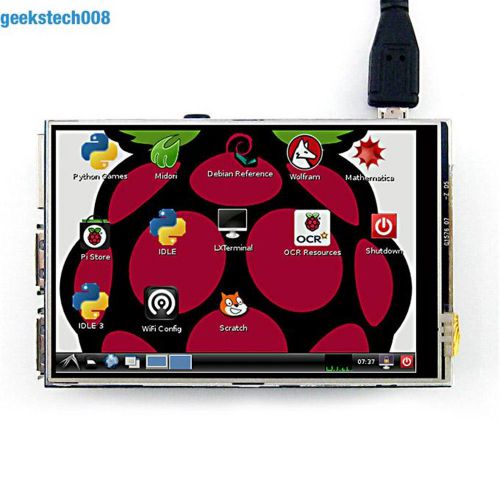 3.5&#034; TFT LCD Touch Screen Module 320*480 RGB Display Board For Raspberry Pi B+/B