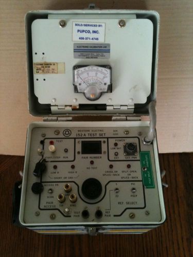 WESTERN ELECTRIC 152A Splicers Test Set W/ Battery, Leads &amp; Manual