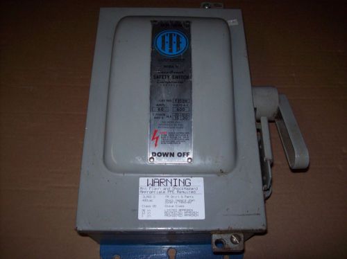Vacu-Break Safety Switch F352H 60 amp 600 volt 3 pole