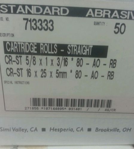 Standard straight cartridge rolls abbrasive NO RESERVE