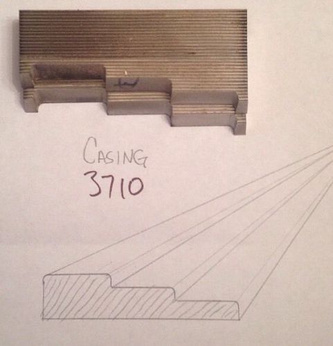 Lot 3710 Casing  Moulding Weinig / WKW Corrugated Knives Shaper Moulder