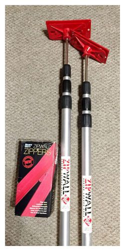 12&#039; Zip Poles with Zipper- 2 Spring loaded Poles Plus More Included, See Details