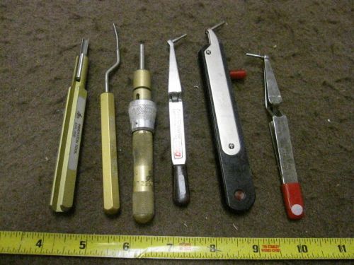 6 PC LOT AIRCRAFT PIN  REMOVAL AND INSERTION TOOLS DANIELS AND ASTRO,