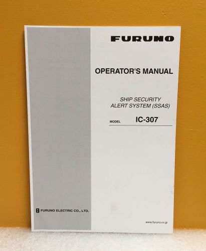 Furuno 0ME-56350-J2 Inmarsat-C Mobile Earth Station FELCOM15 Operator&#039;s Manual