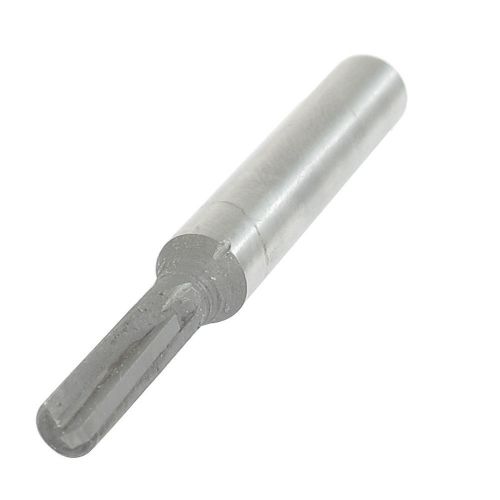 Silver Tone Single Flutes Cutting Straight Router Bit 1/4&#034; x 3/16&#034;