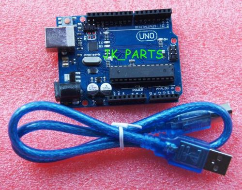 UNO R3 Board ATmega328P-PU ATmega16U2 For Arduino Compat+USB Cable
