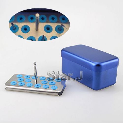 Dental scaler tips burs disinfection holder block sterilizer container box case for sale