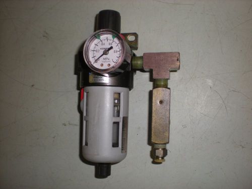 Koganei Model FR300-02 Filter Regulator with Deltrol Model EF20B Flow Controller