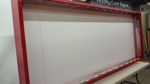 4 ft x 8 ft Custom LED Lighted  Retail/Commercial Box Sign- Framed Kit- Painted