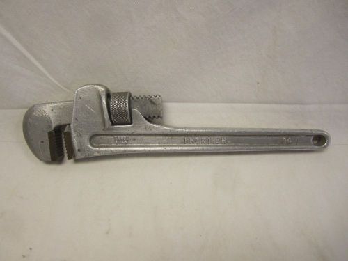 Vintage 14&#034; Frontier Bronze Corp Aluminum 40E Alloy Pipe Wrench Niagara Falls NY