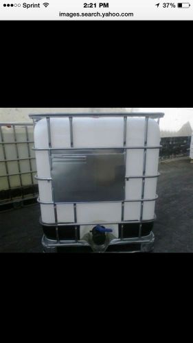 New ibc or schutz 275 /330 gallon totes w/ cage &amp; base all new schutz or mauser. for sale
