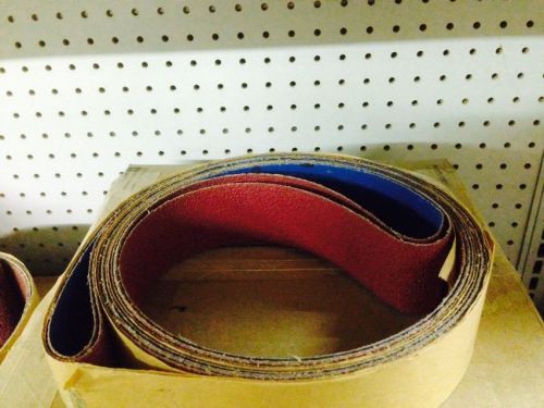 2-1/2&#034; x 48&#034; sanding belts 120 grit ceramic (5pcs) for sale