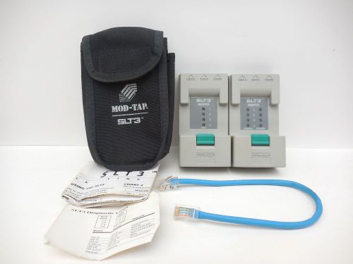MOD-TAP SLT3 Modular Cable Tester For 568A 568B USOC w/ Case &amp; Manual Excel