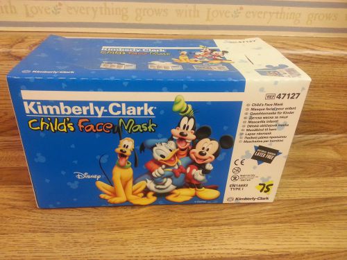 Box of Kimberly Clark Disney Child&#039;s Face Masks 75 ct 47127