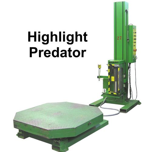Highlight Predator Split Base Powered Pre Stretch Pallet Wrapper Film Shrink USA