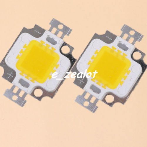 2PCS 10W Warm White High Power LED 3000-3500K 850-900LM SMD Aluminum Substrate J