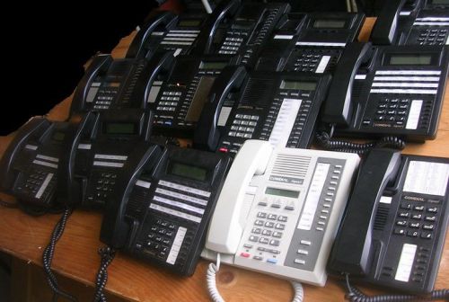 Lot of 13 Used  Vertical / Comdial telephones Various Types/Models (see descrip)