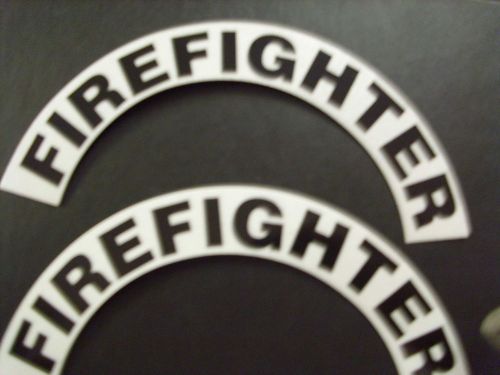 CRESCENTS  PAIR FIREFIGHTER FOR FIRE HELMET OR HARDHATS